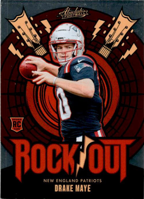 2024 Panini Absolute Rock Out #RO-DME Drake Maye New England Patriots