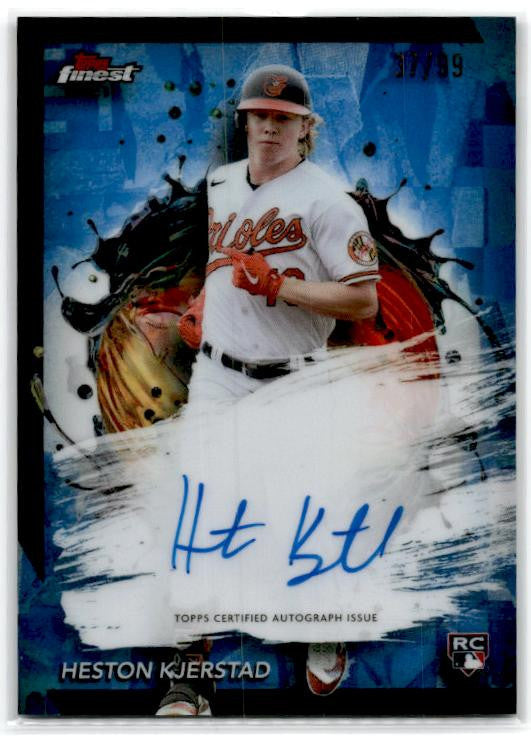 2024 Topps Finest Blue #FA-HK Heston Kjerstad  Auto /99 Orioles