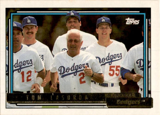 1992 Topps Gold #261 Tom Lasorda Los Angeles Dodgers