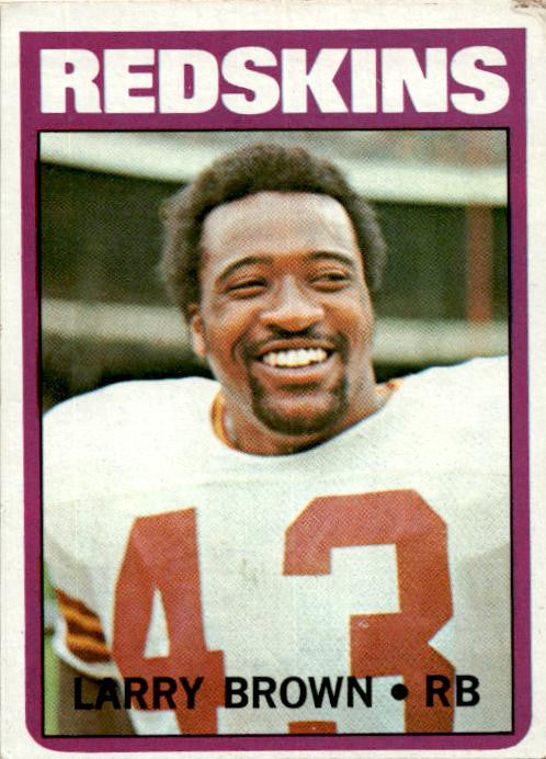 1972 Topps #95 Larry Brown Washington Redskins