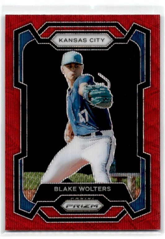 2024 Prizm Red Wave #155 Blake Wolters Detroit Pistons