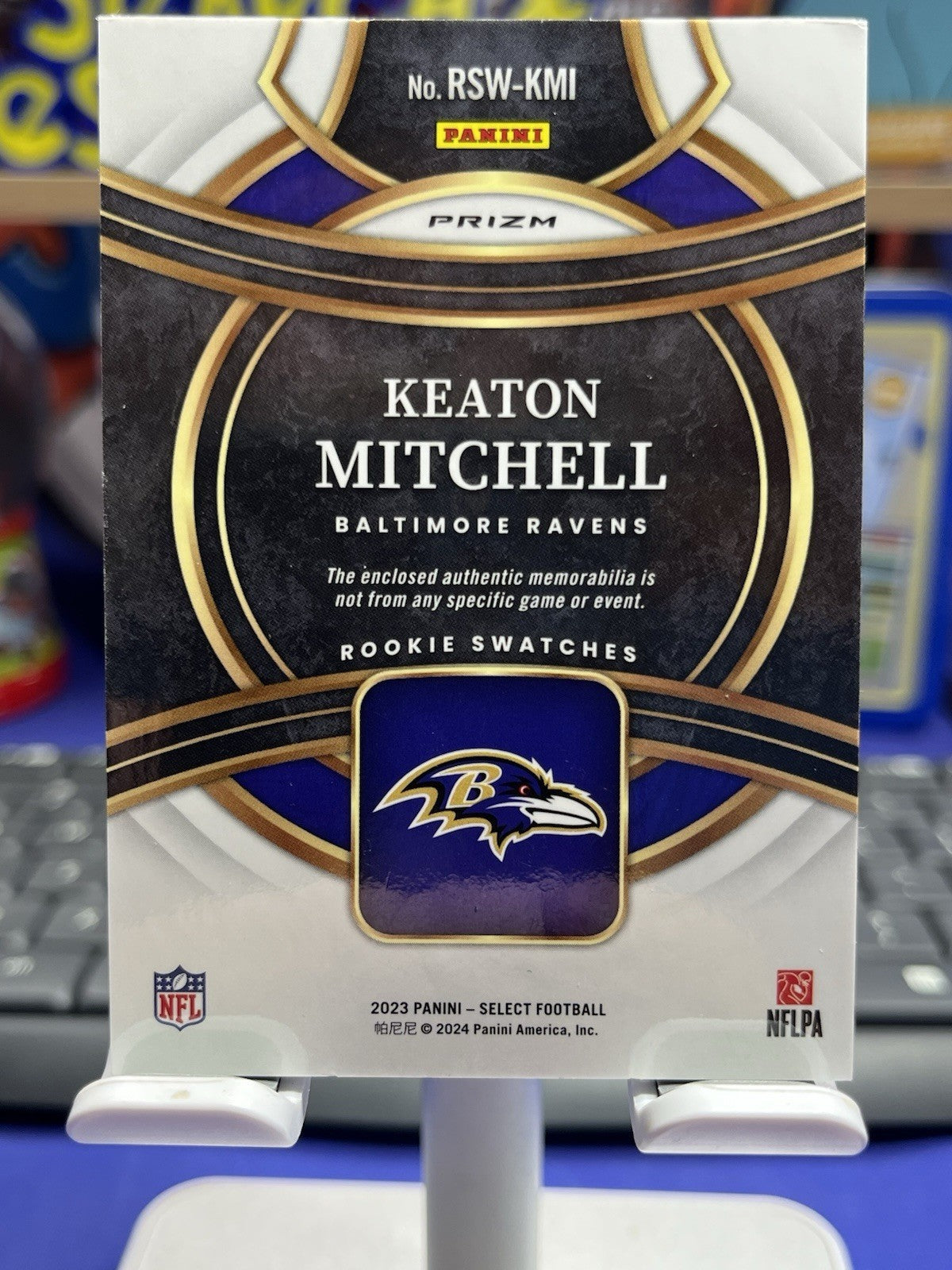 2023 SELECT ROOKIE PATCH RED PRIZM KEATON MITCHELL RAVENS RC