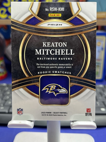 2023 SELECT ROOKIE PATCH RED PRIZM KEATON MITCHELL RAVENS RC