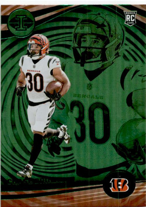 2023 Panini Illusions Emerald Trophy Collection #23 Chase Brown Rookie Bengals