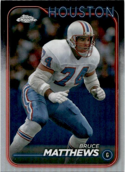 2024 Topps Chorme Refractor #190 Bruce Matthews