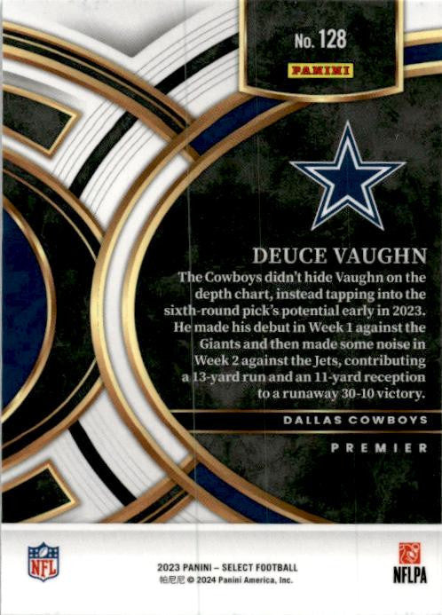 2023 Panini Select #128 Deuce Vaughn Rookie Dallas Cowboys