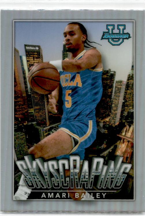2022-23 Bowman University Chrome Skyscraping #S-9 Amari Bailey UCLA Bruins