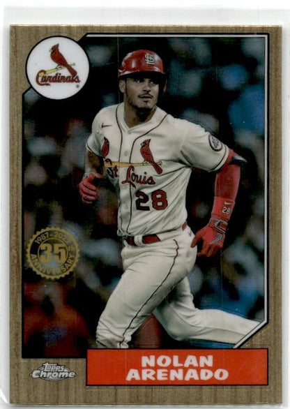 2022 Topps Chrome 1987 Topps 35th Anniversary #87BC-5 Nolan Arenado Cardinals