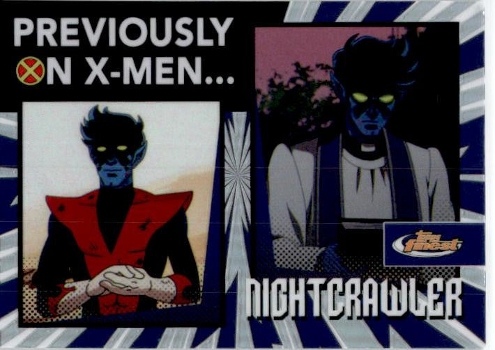 2025 Topps Finest Marvel X-Men Previously On X-Men #PO-19 Night Crawler