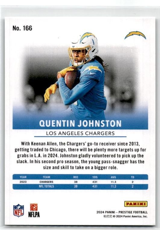 2024 Prestige Green Xtra Points /299 #166 Quentin Johnston