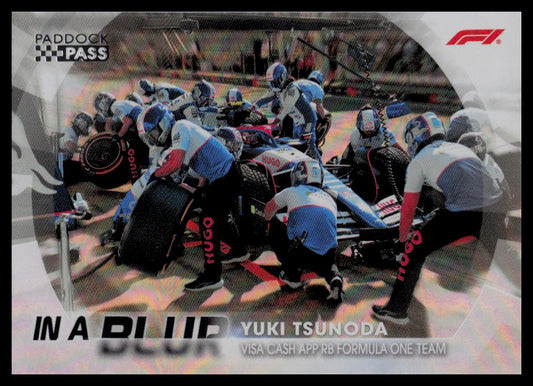 2024 Topps Paddock Pass Formula 1 #BL-17 Yuki Tsunoda In A Blur