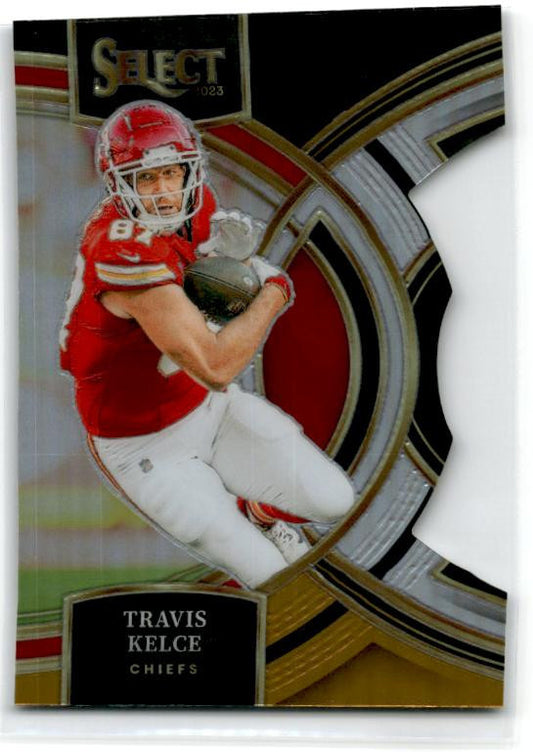 2023 Panini Select #150 Travis Kelce Silver Prizms Die Cuts