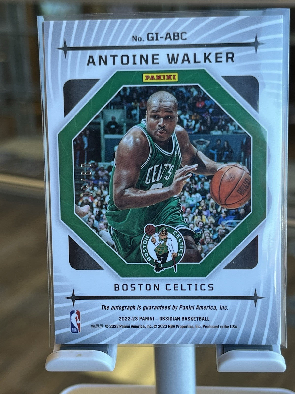 2022-23 Panini Obsidian Galaxy Ink Electric Etch Orange Antoine Walker /50