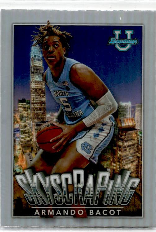 2022-23 Bowman University Chrome Skyscraping #S-11 Armando Bacot Tar Heels
