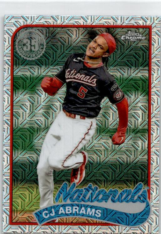 2024 Topps 1989 35th Anniversary Chrome #2T89C-23 CJ Abrams Washington Nationals