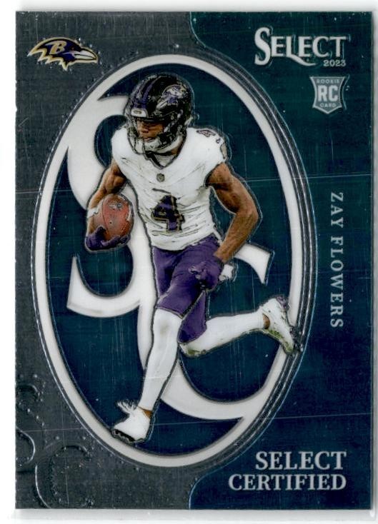 2023 Panini Select Certified Rookies #CRO-ZFL Zay Flowers Baltimore Ravens