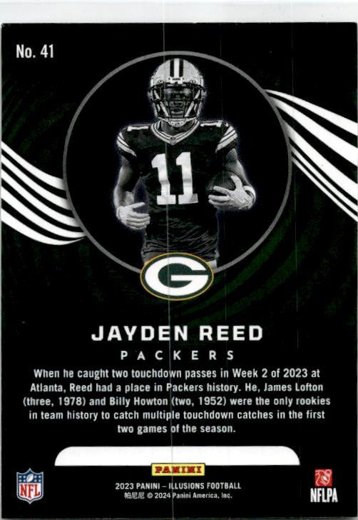 2023 Panini Illusions Retail #41 Jayden Reed Green Bay Packers