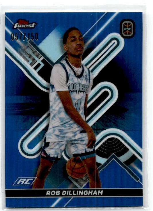 2022-23 Topps Finest OTE Blue Refractors – /150 #28 Rob Dillingman