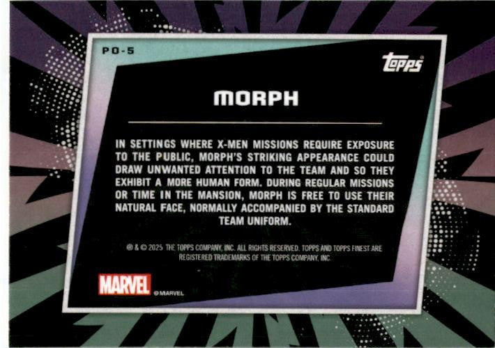 2025 Topps Finest Marvel X-Men Previously On X-Men #PO-5 Morph