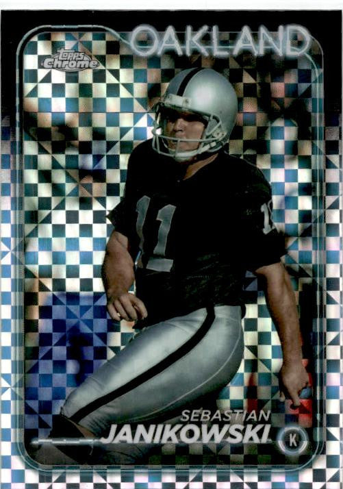 2024 Topps Chrome Checkerboard #154 Sebastian Janikowski Raiders
