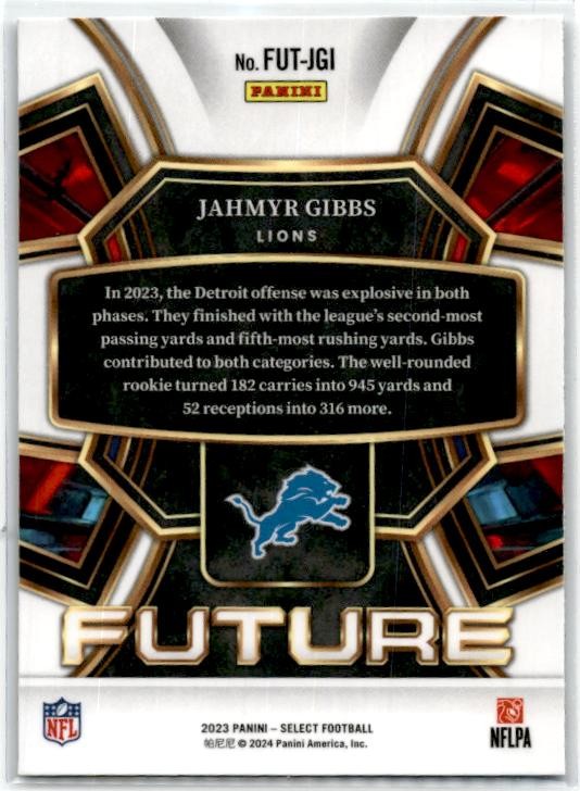 2023 Panini Select Select Future #FUT-JGI Jahmyr Gibbs Detroit Lions