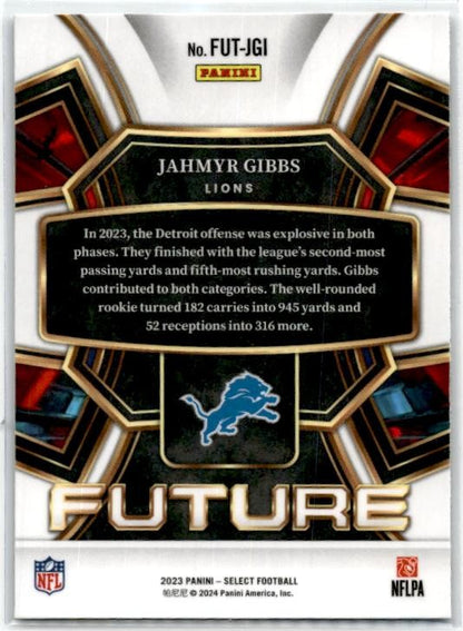 2023 Panini Select Select Future #FUT-JGI Jahmyr Gibbs Detroit Lions