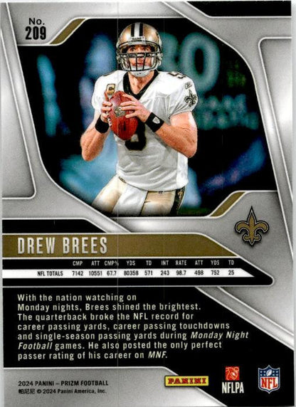2024 Panini Prizm #209 Drew Brees New Orleans Saints