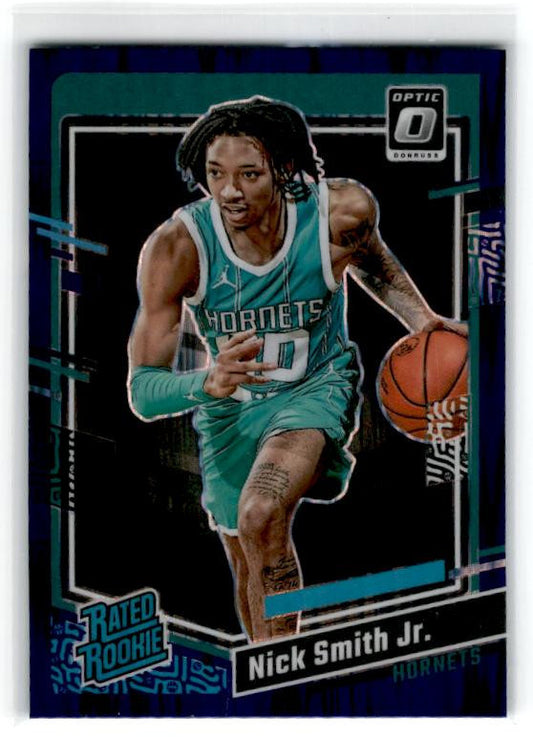 2023-24 Donruss Optic #224 Nick Smith Jr. Purple Shock