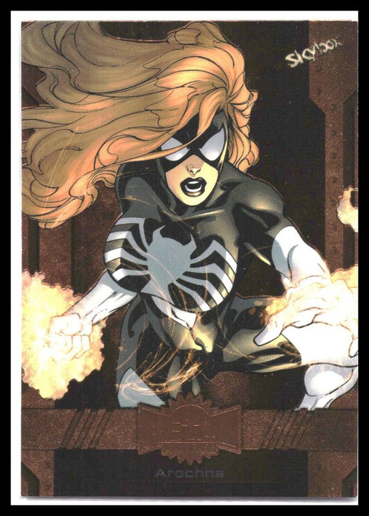2024 SkyBox Metal Universe Marvel Avengers #28 Arachne Copper FX