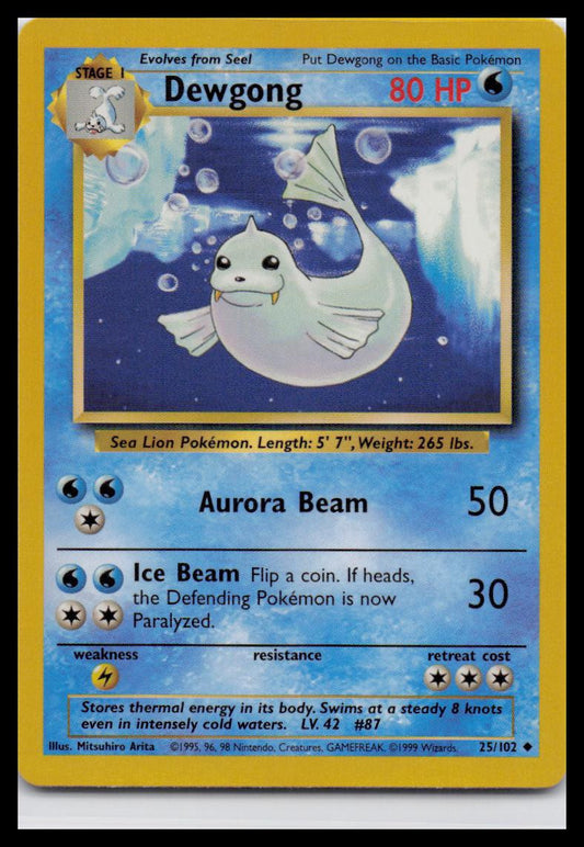 Base Set #025/102 Dewgong