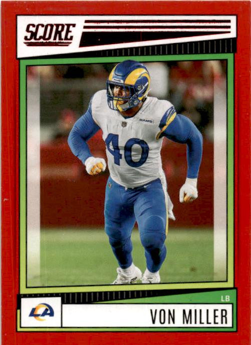 2022 Score Red #158 Von Miller Los Angeles Rams