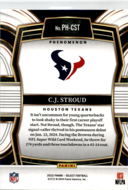 2023 Panini Select Phenomenon #PH-CST C.J. Stroud Houston Texans