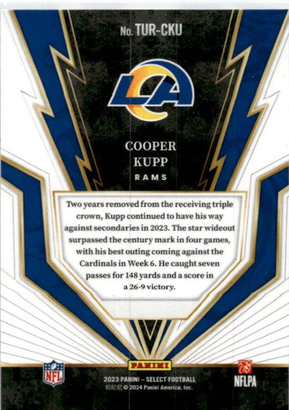 2023 Panini Select Turbocharged #TUR-CKU Cooper Kupp Los Angeles Rams