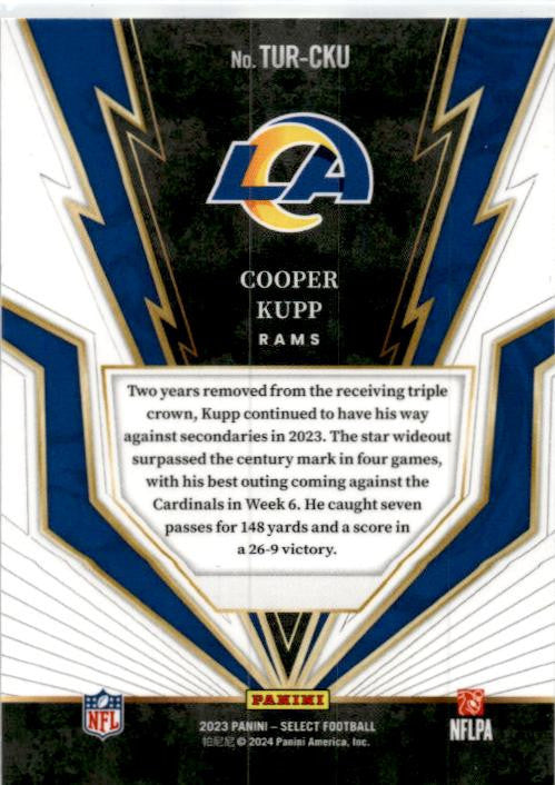 2023 Panini Select Turbocharged #TUR-CKU Cooper Kupp Los Angeles Rams