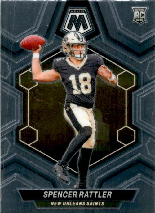 2024 Panini Mosaic #393 Spencer Rattler Rookie New Orleans Saints