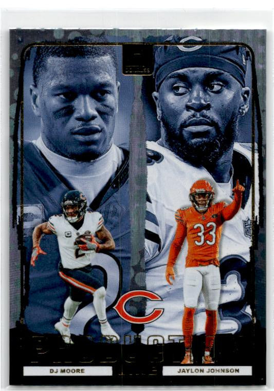 2024 Donruss Production Line #8 D.J. Moore / Jaylon Johnson Chicago Bears