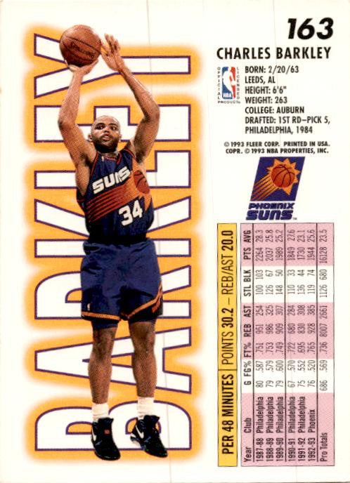 1993-94 Fleer #163 Charles Barkley Phoenix Suns