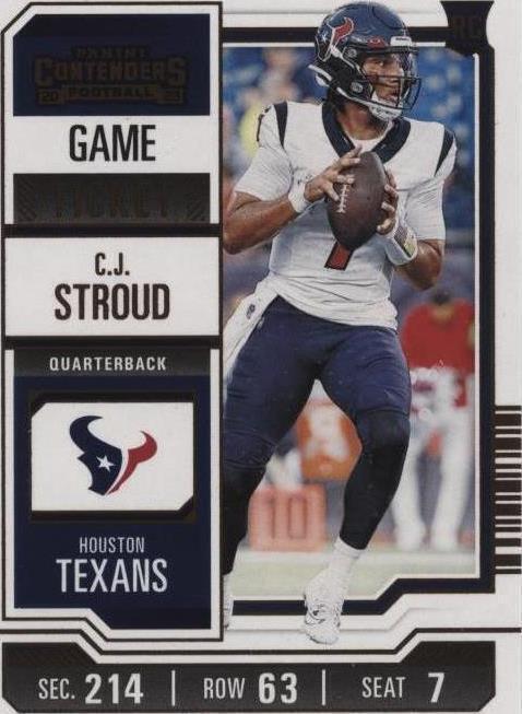 2023 Panini Contenders - Bronze Game Ticket #40 C.J. Stroud (RC) Houston Texans