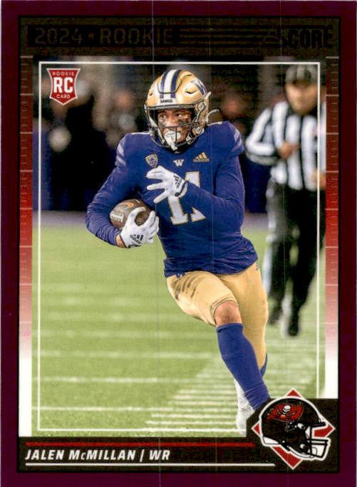 2024 Score Purple #380 Jalen McMillan Rookie Tampa Bay Buccaneers