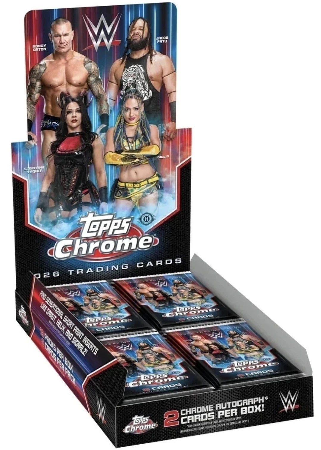 2026 Topps Chrome WWE Hobby Box SEALED CASE
