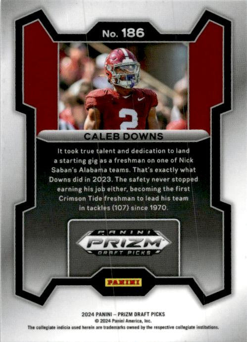 2024 Panini Prizm Draft Picks #186 Caleb Downs Alabama Crimson Tide