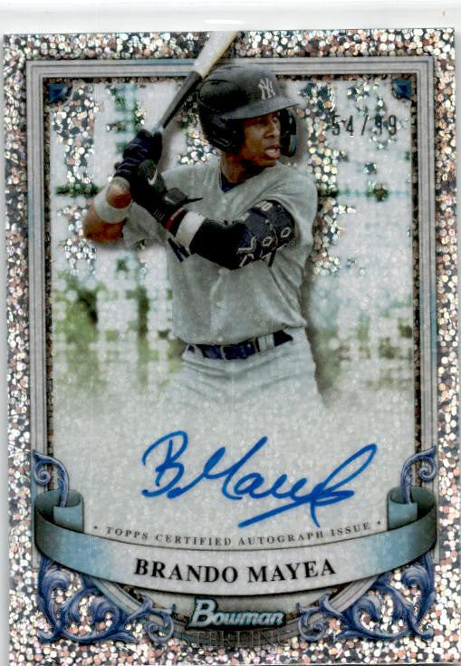 2024 Bowman Sterling Speckle Refractor #BSP-41 Brando Mayea Yankees