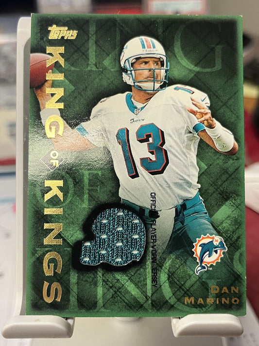 2001 Topps King of Kings Dan Marino Game Used Jersey Miami Dolphins