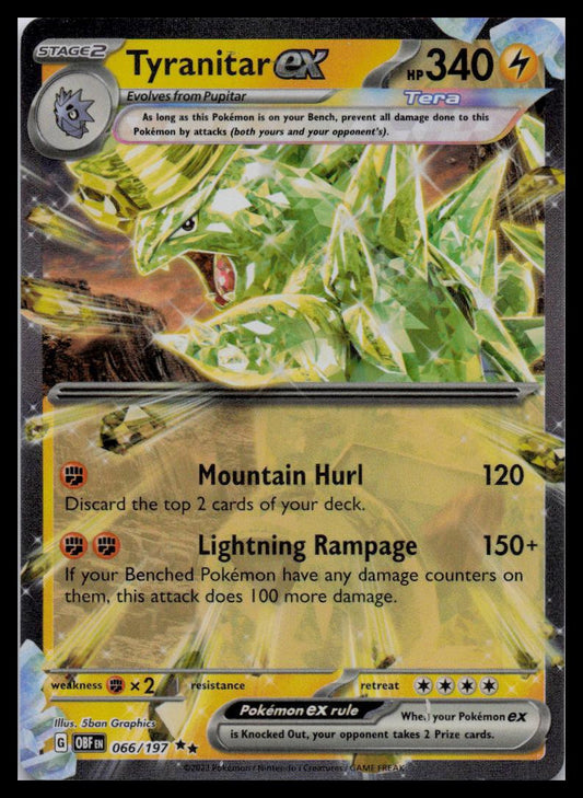 SV03: Obsidian Flames #066/197 Tyranitar ex