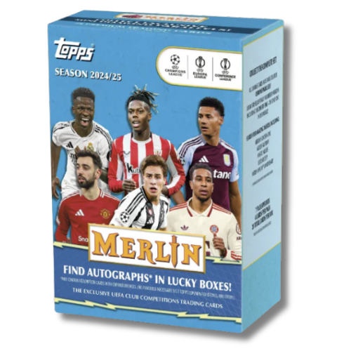 2024-25 Topps UEFA Club Competitions Merlin Chrome Soccer Blaster Box