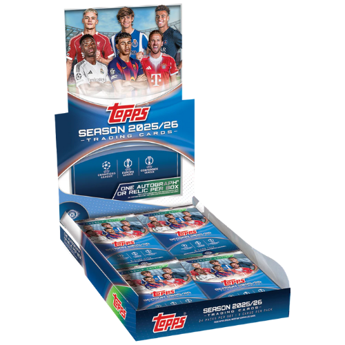 2025-26 Topps UEFA Club Competitions Soccer Hobby Box